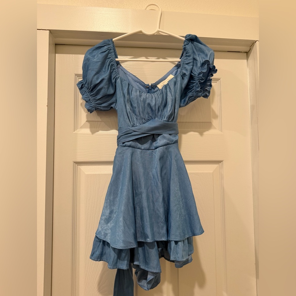 American Threads Sky Blue Dress/Romper
